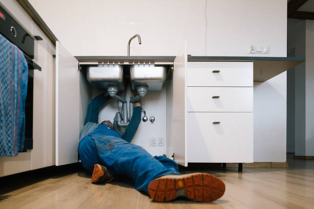 Professional Emergency Plumber technician working in Alamo, TX